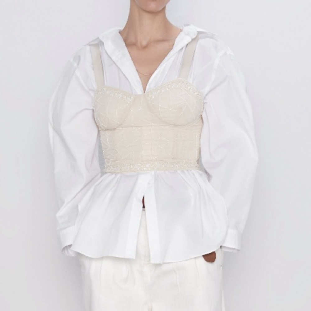 Zara beaded crop top!